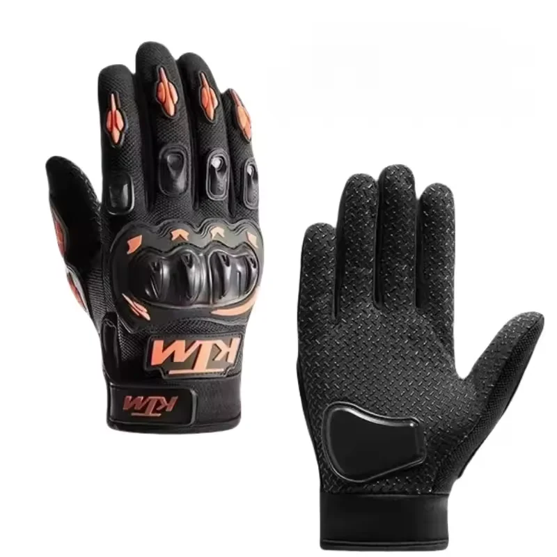 KTM off-road gloves, breathable full finger bicycle gloves, motorcycle anti fall rider gloves, outdoor sports gloves