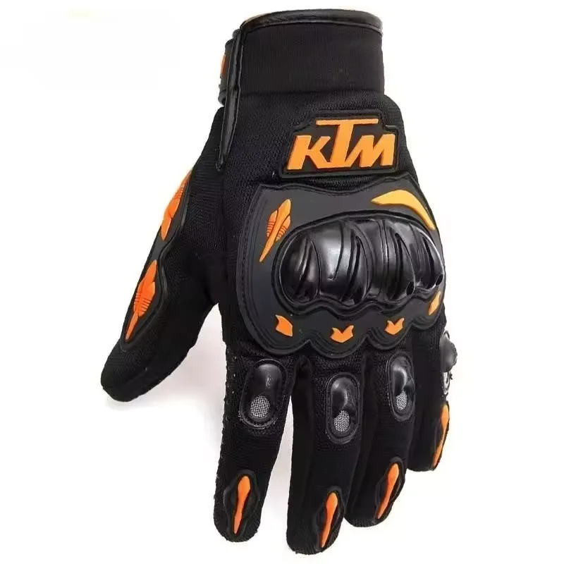 KTM off-road gloves, breathable full finger bicycle gloves, motorcycle anti fall rider gloves, outdoor sports gloves