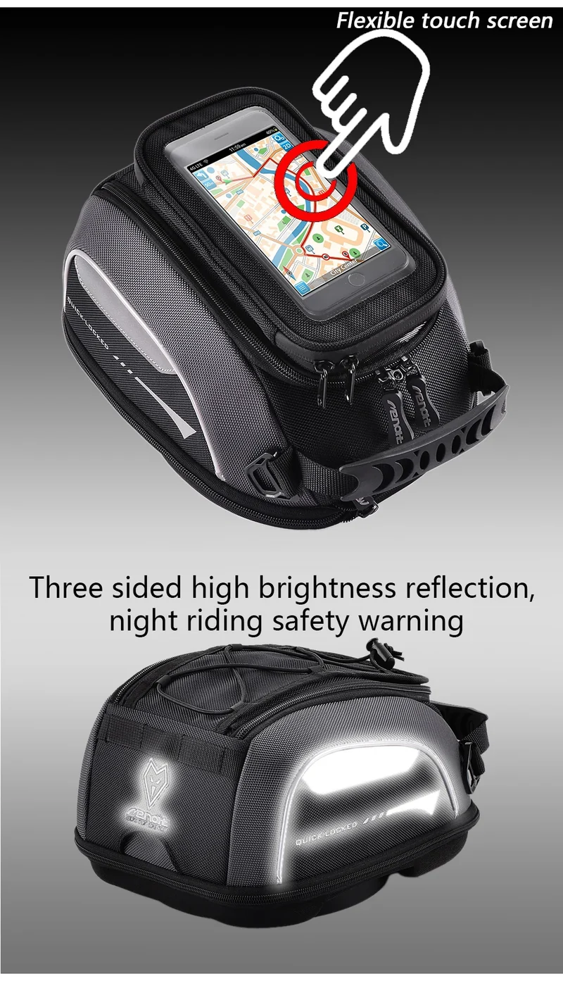 Tank Bag for Honda CRF1000L Africa Twin Adventure Sports XL 750 Transalp Quick Lock Fuel Luggage Carrie Top Case Waterproof