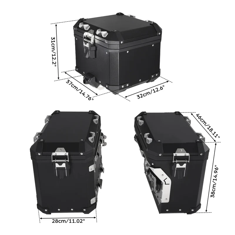 Trunk Saddlebags Pannier Side Case Luggage Bag Fit For BMW R1200GS 2013-2018 R1250GS 2019-2024 F850GS 2017-2022 F900GS 2023-2025