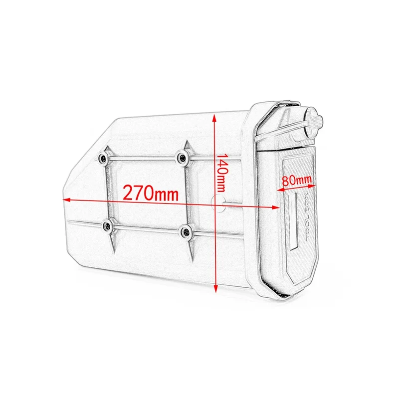 For HONDA Africa Twin CRF1000L NC700X VFR1200X Crosstourer Motorcycle Toolbox Tool Box Waterproof Side Decorative Box