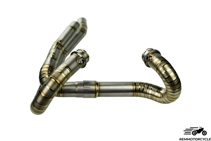 Collecteur demi-ligne d'échappement titane Triumph Scrambler 1200