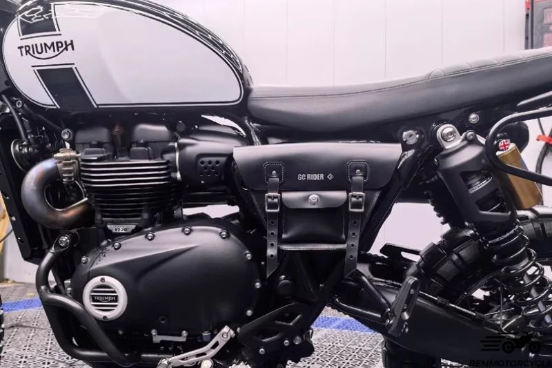 Sacoche latérale cuir Triumph Scrambler 1200