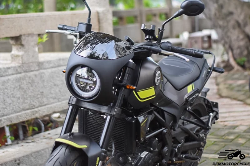 Kit Café Racer – Bulle avec support + Phare LED