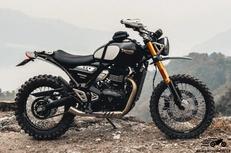 Porte-bagages noir ou gris Triumph Scrambler 400X / Speed 400