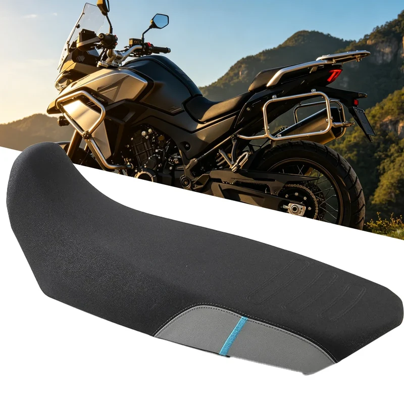 For CFMOTO 800 MTX Motorcycle One Piece Seat Cushion Higher 15MM Seat Cover Front Driver Rear Passenger Seat Accessories