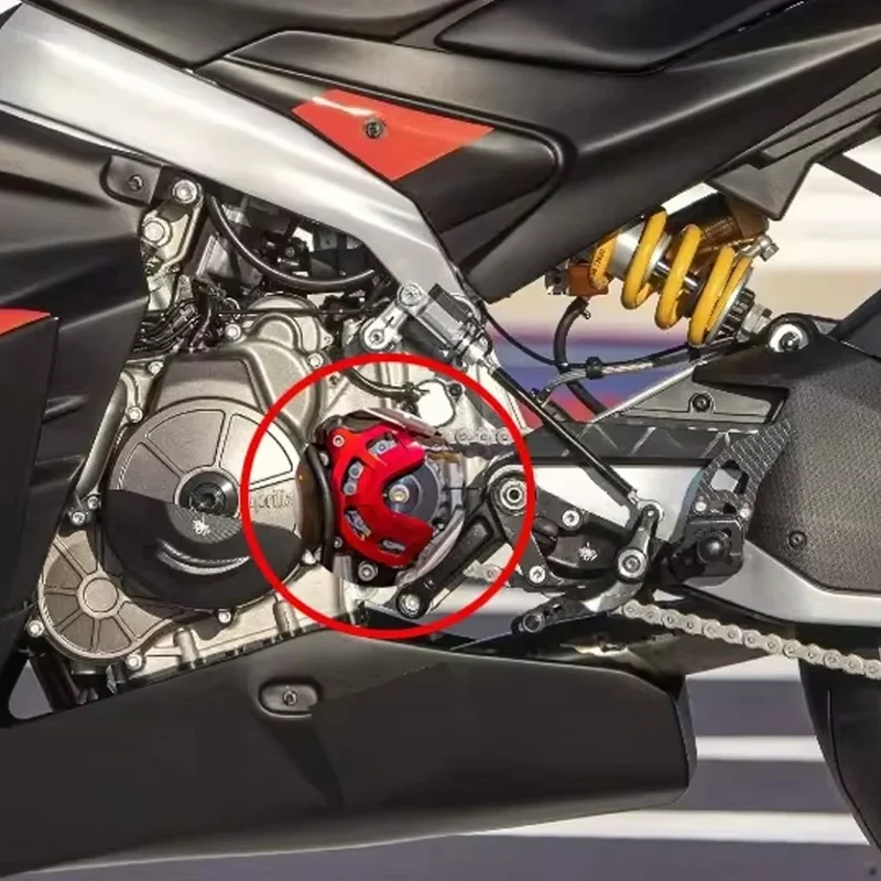 RS660 2020 2021 Front Sprocket Cover Chain Protector Guard For Aprilia RS660 2022 2023 RS 660 Motorcycle Sensor Protection Cover