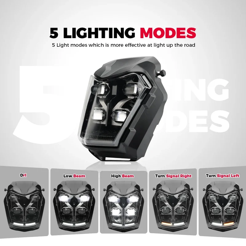 Motorcycle LED Headlight For YAMAHA Tenere 700 Rally World Raid XTZ700 T7 Head Lights Assembly Lamp Integrated Turn Signal E24