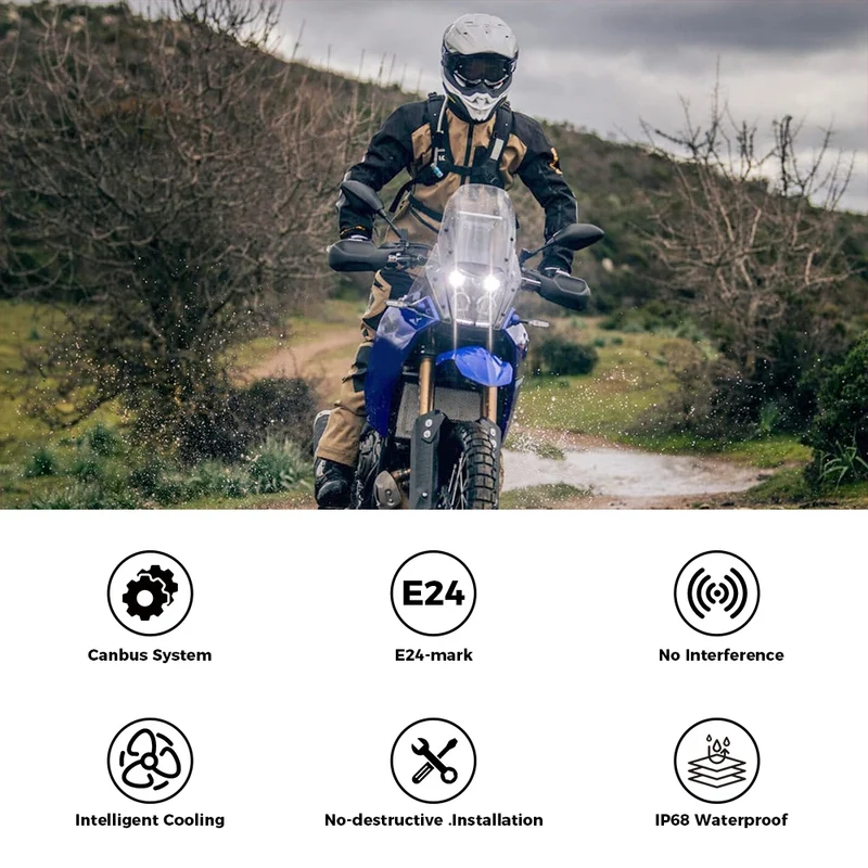 Motorcycle LED Headlight For YAMAHA Tenere 700 Rally World Raid XTZ700 T7 Head Lights Assembly Lamp Integrated Turn Signal E24