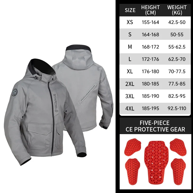Motorcycle Jacket Spring Summer Breathable Splash-proof Fabric Men Women Riding Clothing With CE Protective Gears Accessories