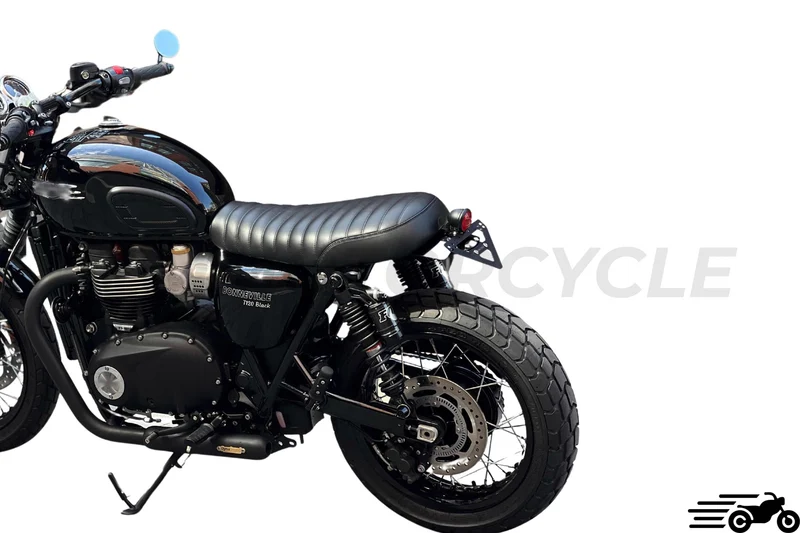 Garde boue arrière avec support de plaque Triumph Bonneville T100 T120