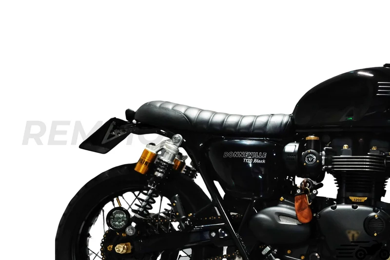 Garde boue arrière avec support de plaque Triumph Bonneville T100 T120