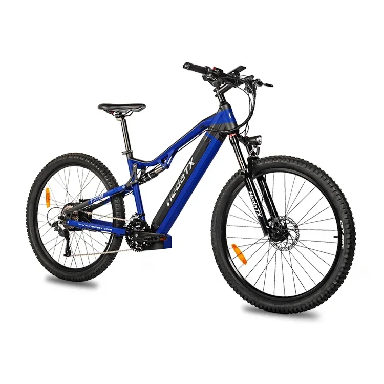 2025 New Heda-TX19 Electric Bicycle 1000W 48V19.2AH Hydraulic Brake Ebike with Full Suspension 27 Gears Shift Free Rack