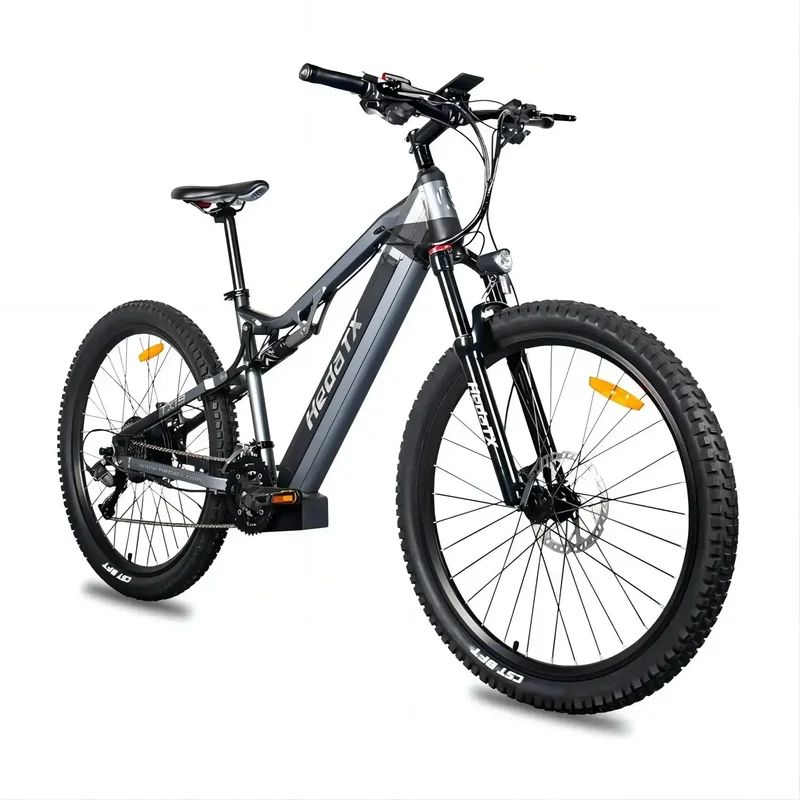 2025 New Heda-TX19 Electric Bicycle 1000W 48V19.2AH Hydraulic Brake Ebike with Full Suspension 27 Gears Shift Free Rack