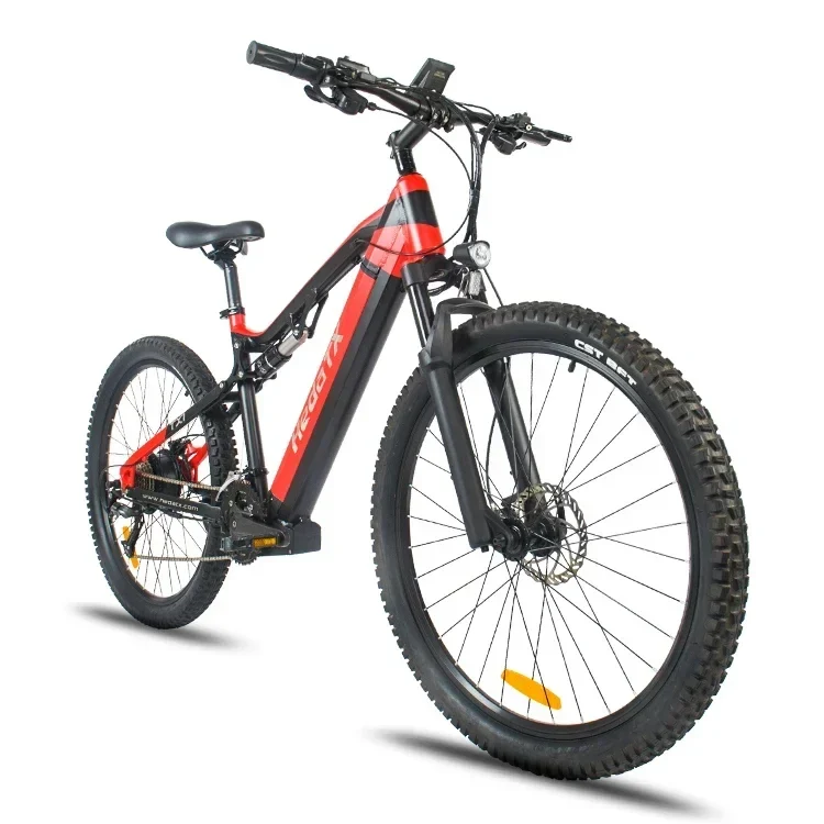 2025 New Heda-TX19 Electric Bicycle 1000W 48V19.2AH Hydraulic Brake Ebike with Full Suspension 27 Gears Shift Free Rack