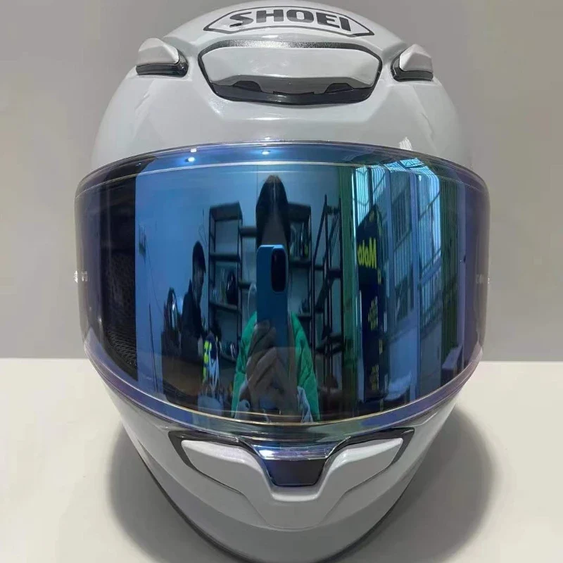 Shoei Z8 Bright Grey Full Face Helmet RF-1400 NXR2 Motorcycle Helmets Riding Motocross Racing Motobike Helmet