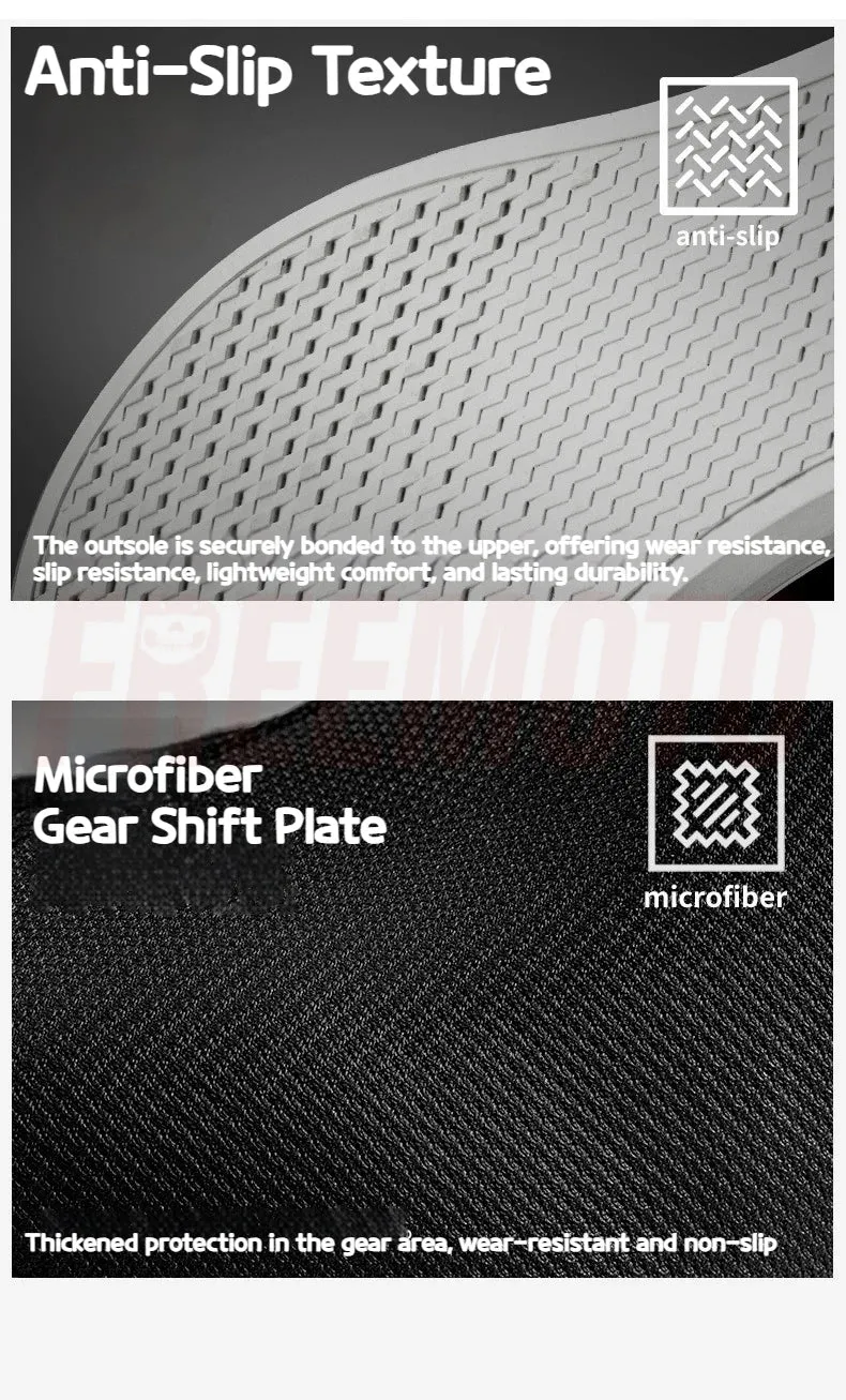 MOTOWOLF Motorcycle Boots Summer Breathable Leather Ventilated Riding Shoes Retro Anti-Slip Off-road Biker Shoes for Men Women