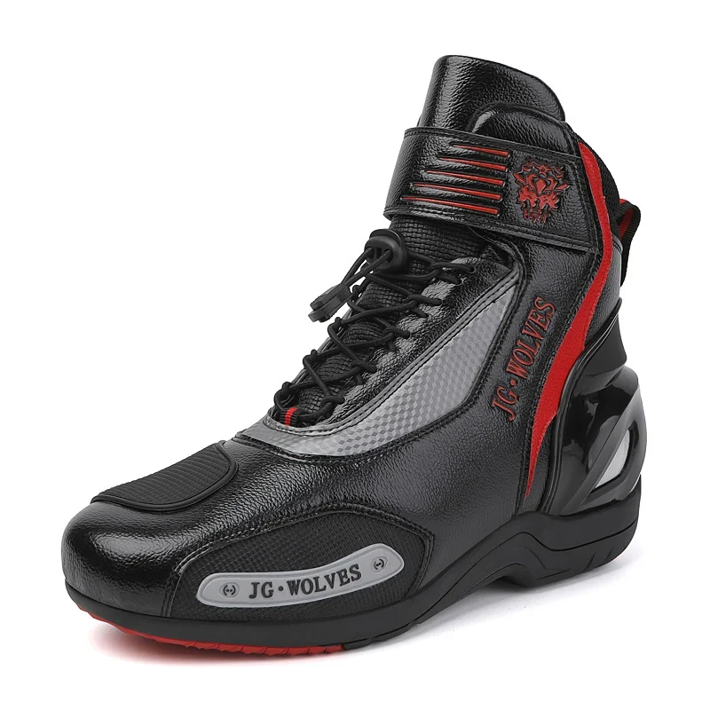 New Motorcross Riding Shoes Microfiber Men Women Motorcycle Racing Protective Ankle Boots Anticollision Non-slip New Moto Boots