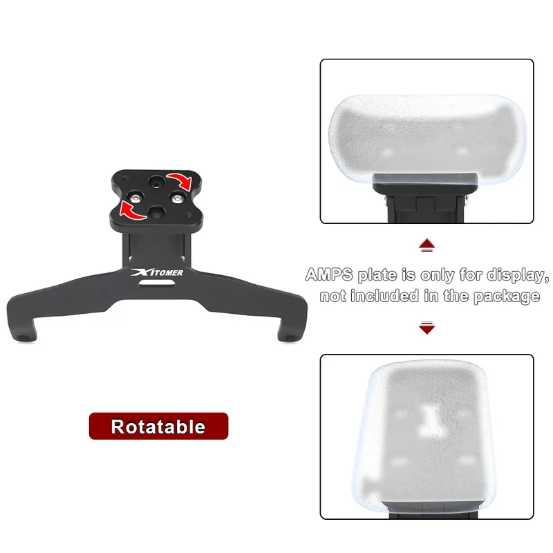 For Suzuki GSX-S1000GX GSX-S 1000 GX 2024- Motorcycle Windshield GPS Navigation Mount Bracket Navigation Windscreen GPS Holder
