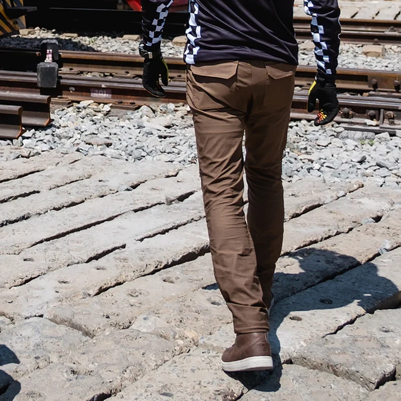 DUHAN Summer Breathable Motorcycle Pants Anti Drop Wear-resistant Logging Pants Male Commuting Motocross Equipment Reflective