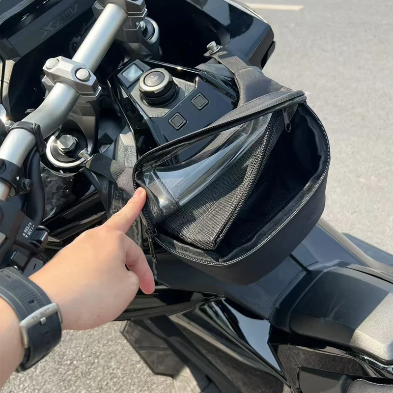 For Honda X-ADV750 XADV 750 2022-2025 Instrument Front Document Mobile Small Item Storage Bag - Motorcycle Organizer