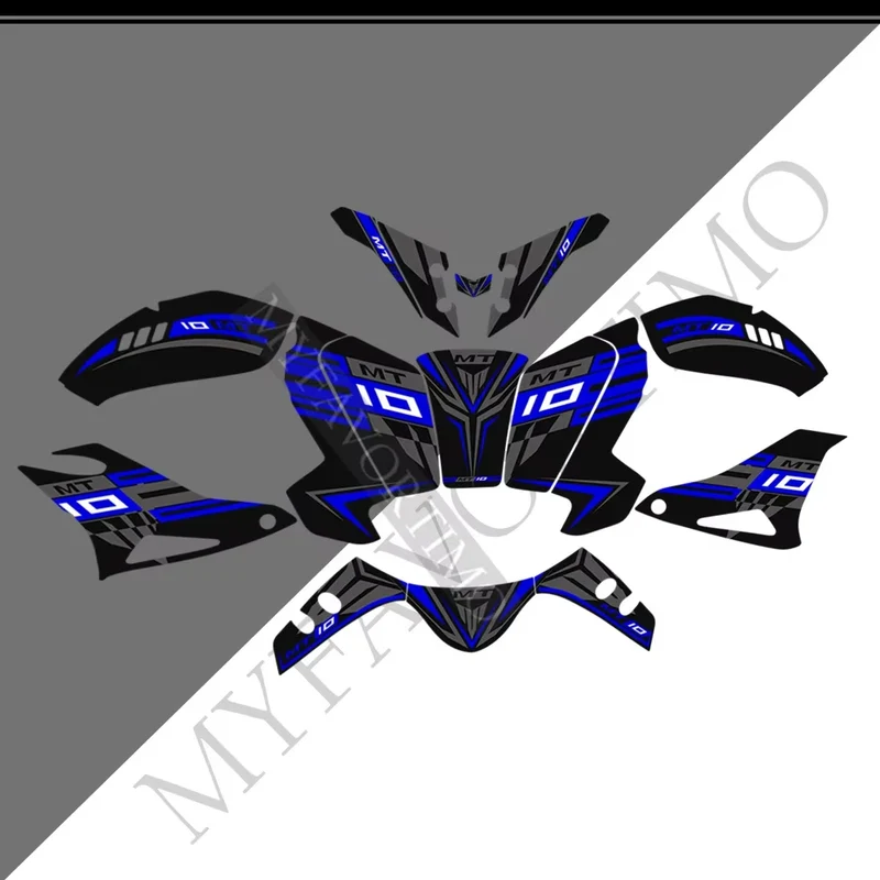 For Yamaha MT10 FZ moto Stickers Tank Pad Protector Fairing Fender Motorcycle Knee Decal Fuel MT-10 2016-2021