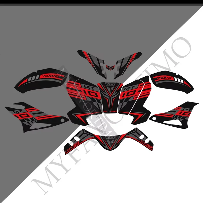 For Yamaha MT10 FZ moto Stickers Tank Pad Protector Fairing Fender Motorcycle Knee Decal Fuel MT-10 2016-2021