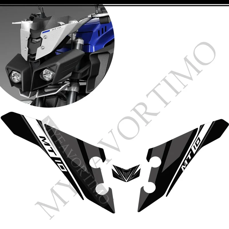 For Yamaha MT10 FZ moto Stickers Tank Pad Protector Fairing Fender Motorcycle Knee Decal Fuel MT-10 2016-2021