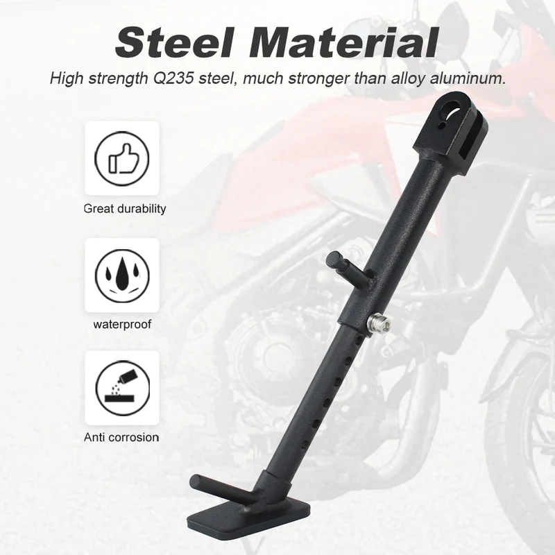 For HONDA CB500F CB500FA CBR500R CBR500RA CB500X / XA Kick Stand Parking Bracket Adjustable Kickstand Motorcycle Foot Side Stand