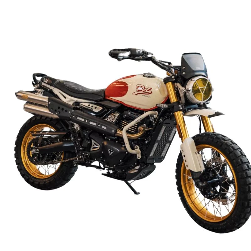 Ligne d’échappement complète en inox pour Triumph Scrambler 400X