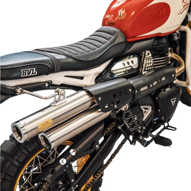 Ligne d’échappement complète en inox pour Triumph Scrambler 400X
