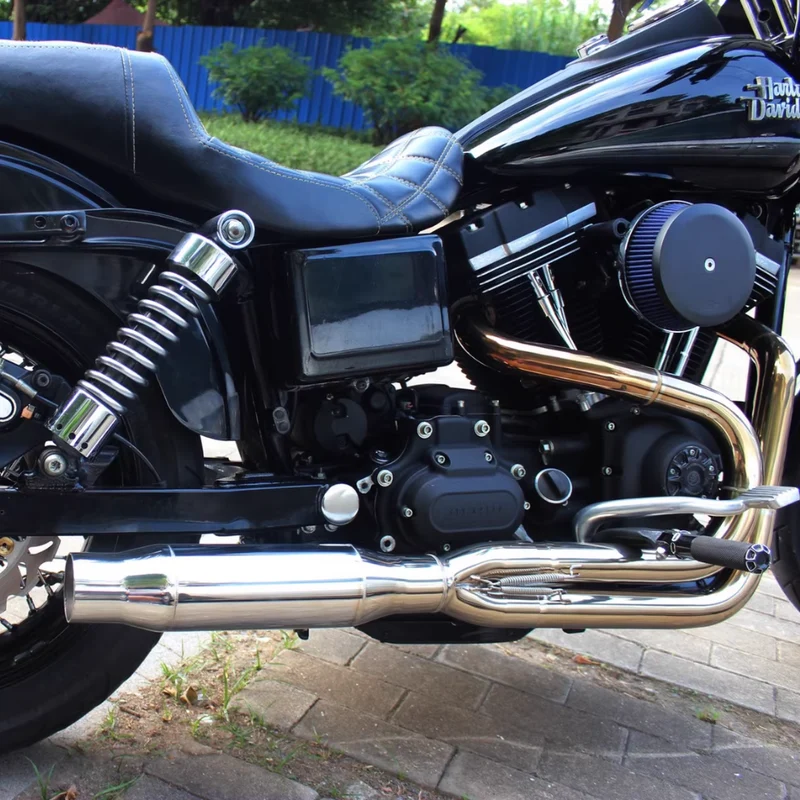 Ligne d’échappement inox Clubstyle Harley Dyna