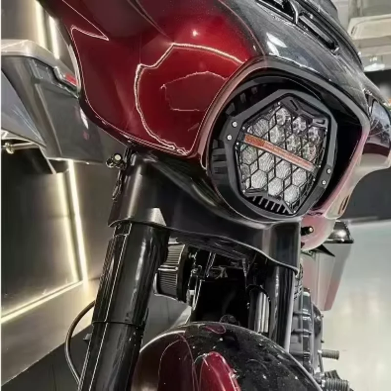 Phare LED en nid d’abeille pour Harley Street Glide