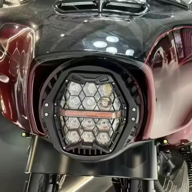 Phare LED en nid d’abeille pour Harley Street Glide