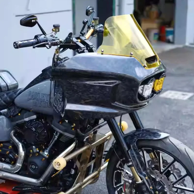 Carénage carbone forgé double BAJA – Harley Softail & Low Rider ST