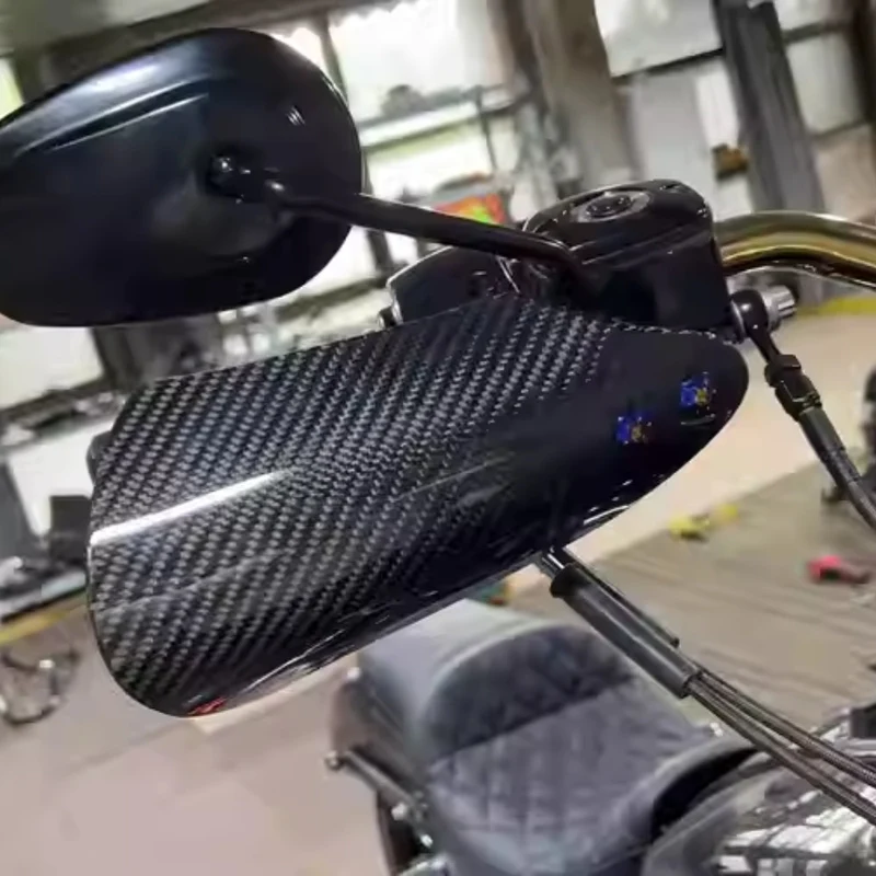 Pare-mains Harley en Carbone – Softail & Touring