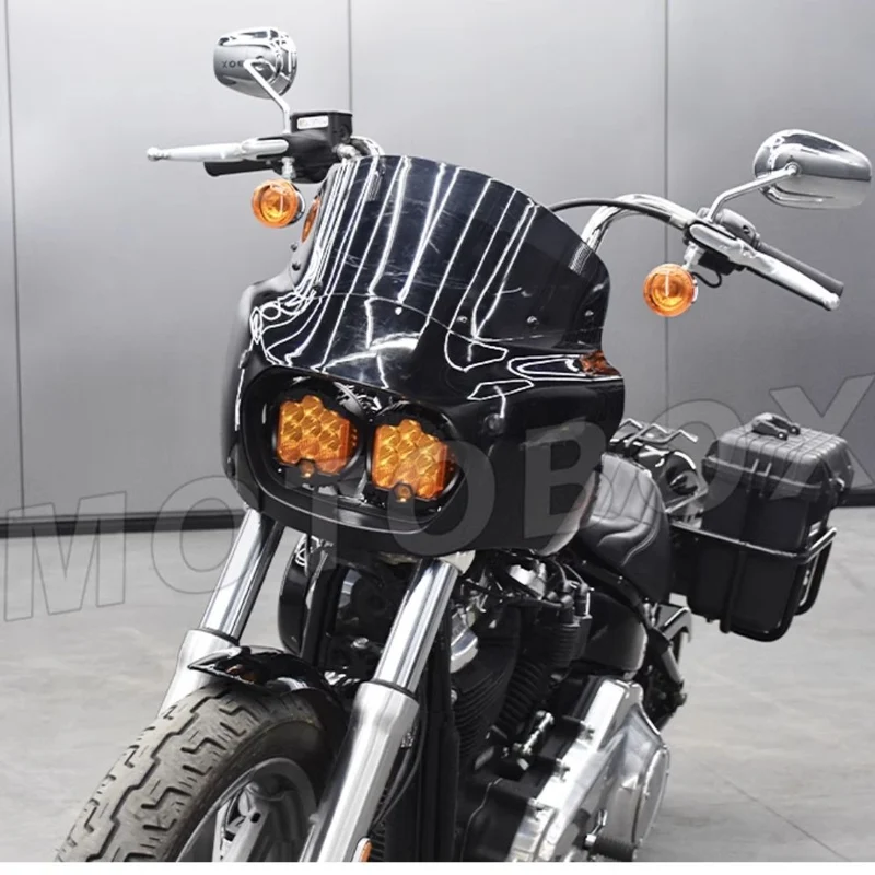 Carénage double optique Softail 2018+ avec pare-bris