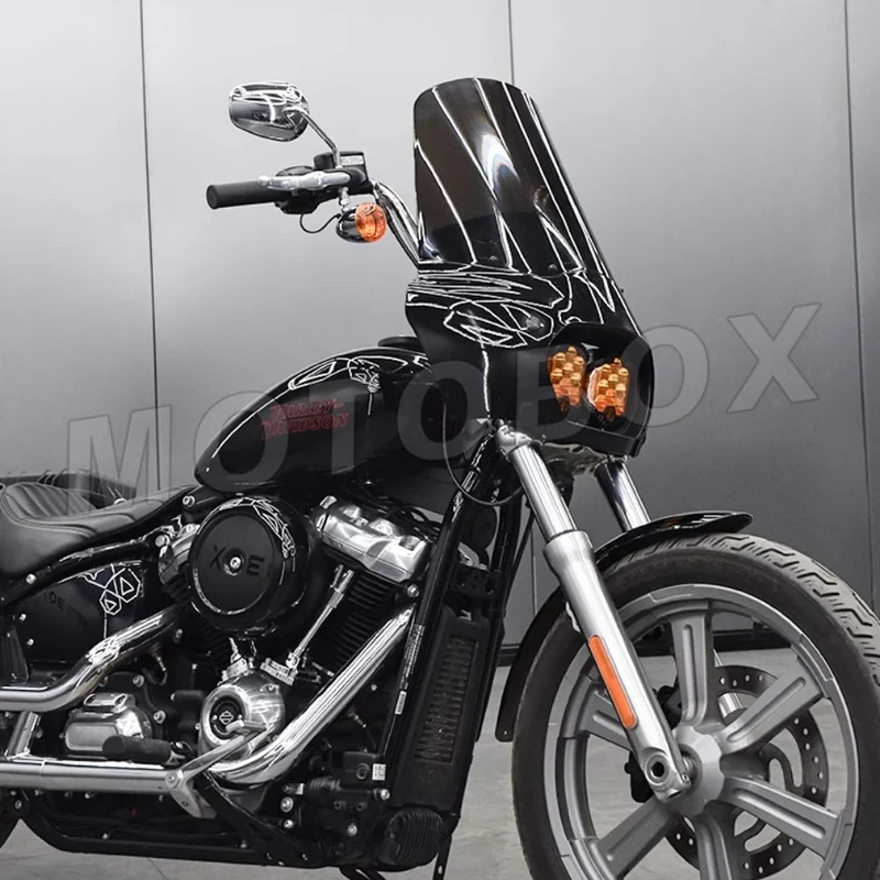 Carénage double optique Softail 2018+ avec pare-bris