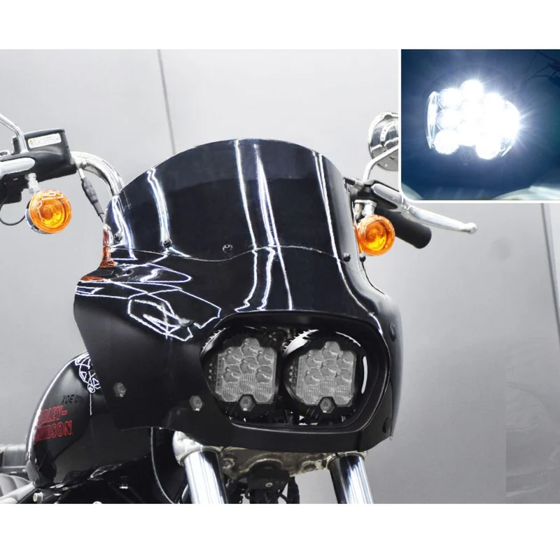Carénage double optique Softail 2018+ avec pare-bris