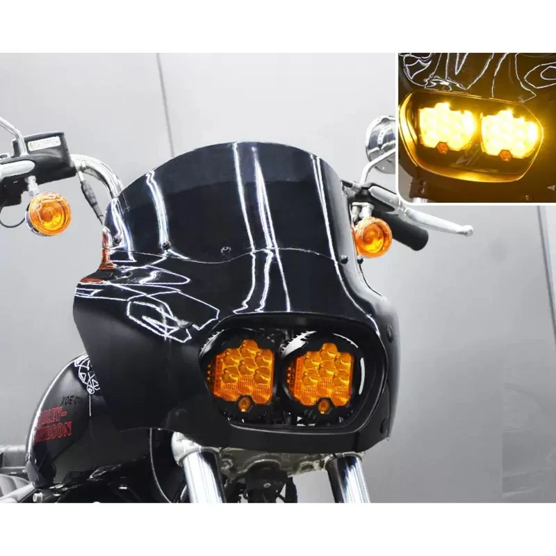 Carénage double optique Softail 2018+ avec pare-bris
