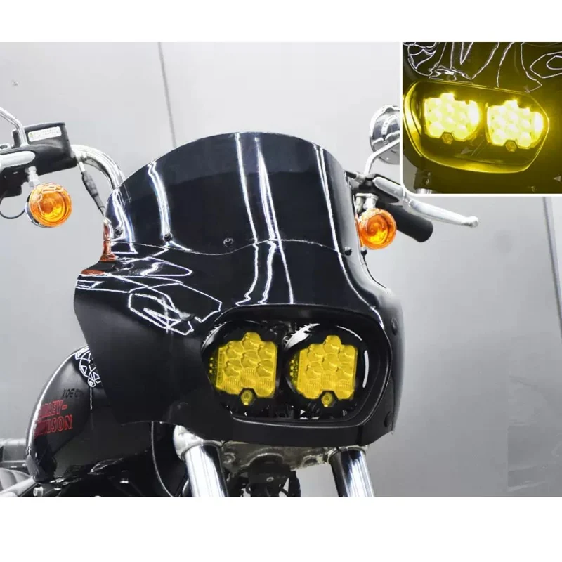 Carénage double optique Softail 2018+ avec pare-bris
