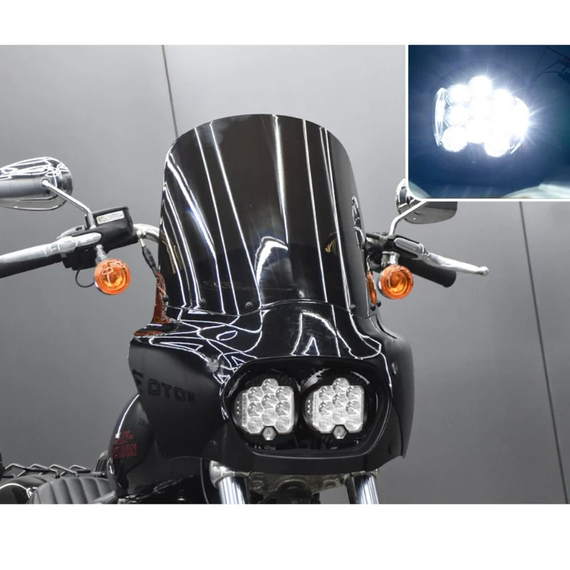 Carénage double optique Softail 2018+ avec pare-bris