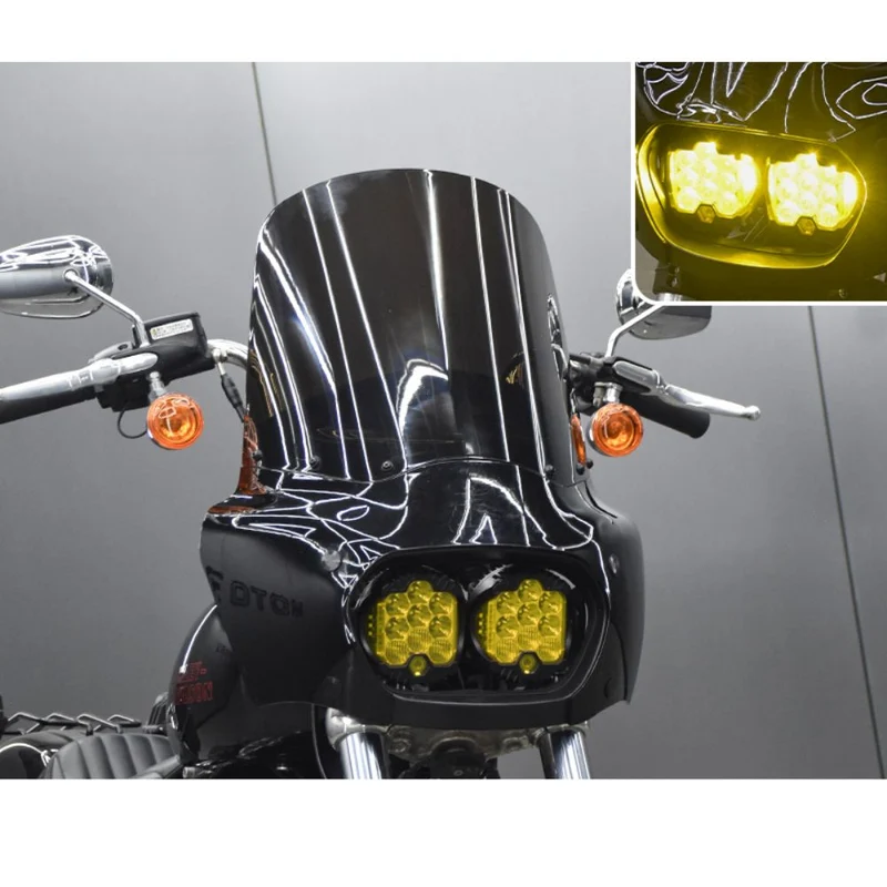 Carénage double optique Softail 2018+ avec pare-bris