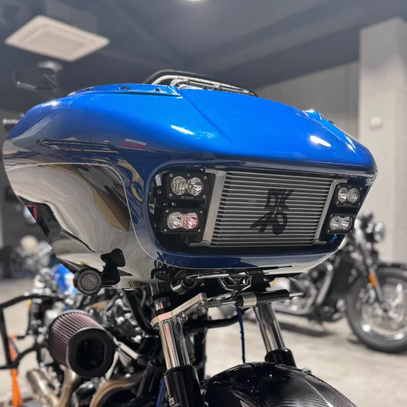Radiateur d’huile Harley Road Glide avec compatibilité Baja S2