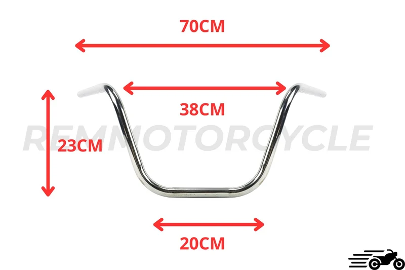 Guidon Chopper 22MM Chrome