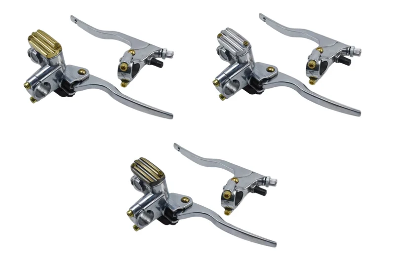 Levier de Frein Moto et levier Embrayage Moto Poli et Laiton 22 ou 25 mm Nouvelles versions