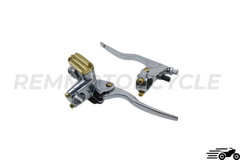 Levier de Frein Moto et levier Embrayage Moto Poli et Laiton 22 ou 25 mm Nouvelles versions