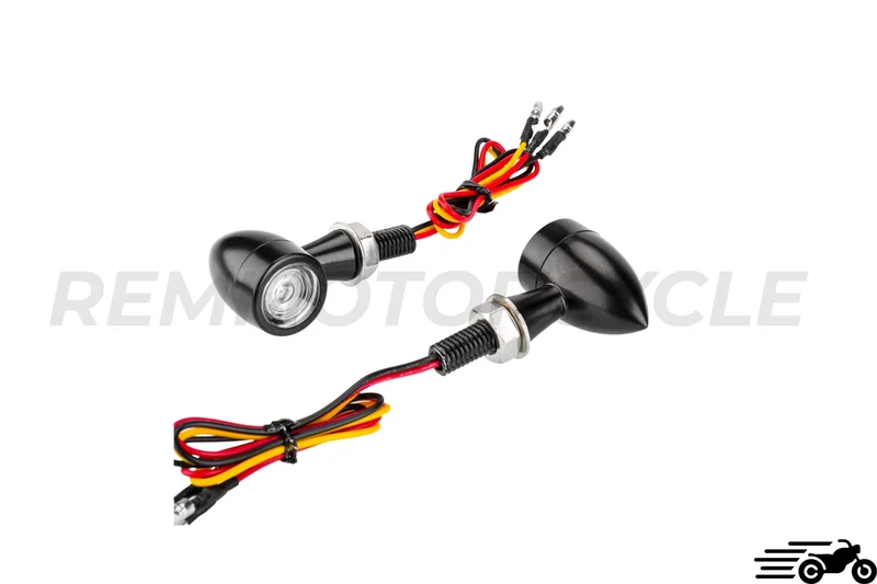 Paire de Clignotants LED Homologué Bullet
