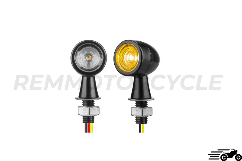 Paire de Clignotants LED Homologué Bullet