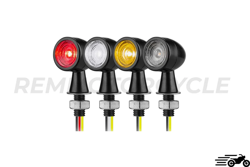 Paire de Clignotants LED Homologué Bullet